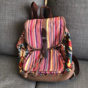 Toms multicolor pink summer backpack